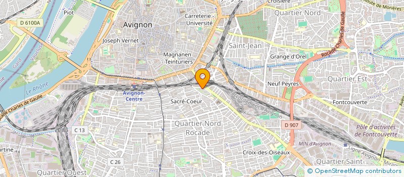 localisation de l'entreprise MONSIEUR ABD HOSSAIN  AVIGNON