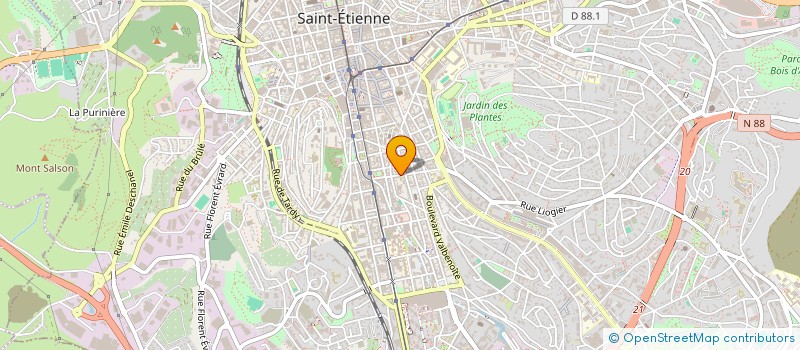 localisation de l'entreprise MONSIEUR ABD SAMAD SAOUDI  SAINT-ETIENNE