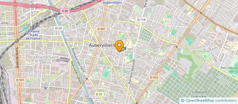 localisation de l'entreprise MONSIEUR ABDALA KONE  AUBERVILLIERS