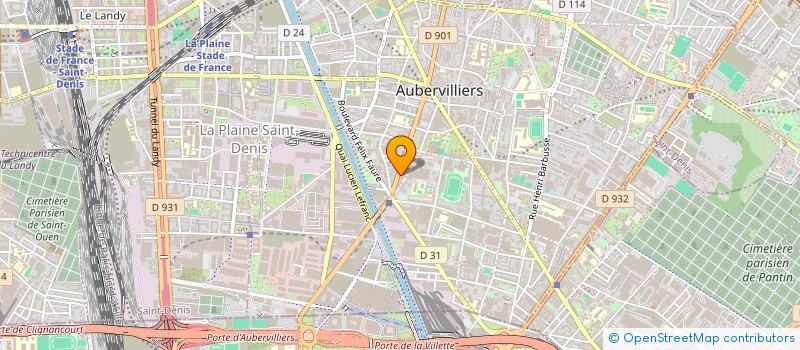 localisation de l'entreprise MONSIEUR ABDALLA BADAWY à AUBERVILLIERS