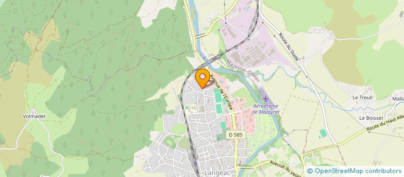 localisation de l'entreprise MONSIEUR ABDALLA FARRAHAT  LANGEAC