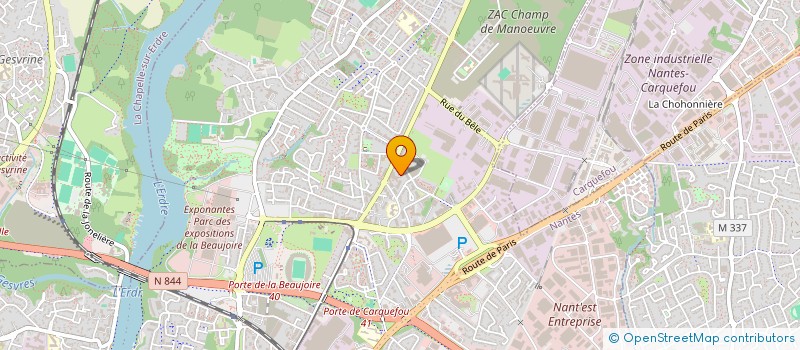 localisation de l'entreprise MONSIEUR ABDALLA HISSEIN ALI à NANTES