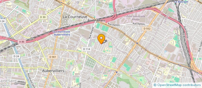 localisation de l'entreprise MONSIEUR ABDALLA MOHAMED ADAM  AUBERVILLIERS