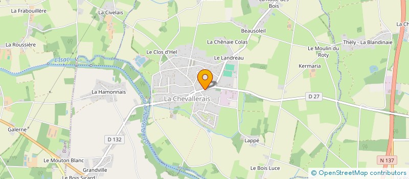 localisation de l'entreprise MONSIEUR ABDALLAH ADAM MAHAMAT  LA CHEVALLERAIS