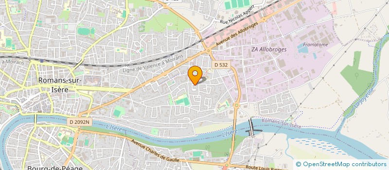 localisation de l'entreprise MONSIEUR ABDALLAH AHMAT  ROMANS-SUR-ISERE