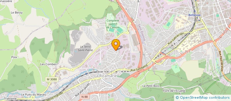 localisation de l'entreprise MONSIEUR ABDALLAH AHMED  LA RICAMARIE