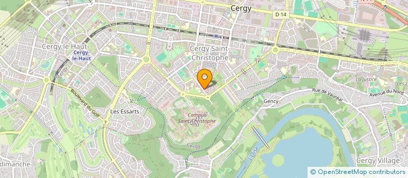 localisation de l'entreprise MONSIEUR ABDALLAH AIBA  CERGY