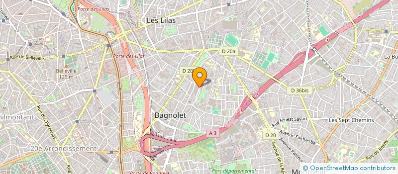 localisation de l'entreprise MONSIEUR ABDALLAH AIDOUD à BAGNOLET