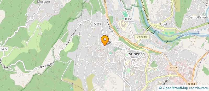 localisation de l'entreprise MONSIEUR ABDALLAH ALI SAOUCHA à AUBENAS