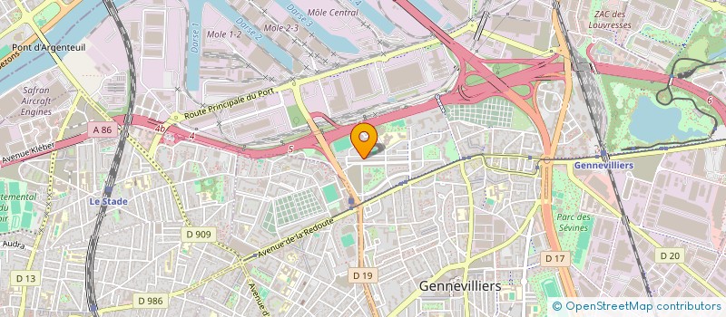 localisation de l'entreprise MONSIEUR ABDALLAH ATTAHAR à GENNEVILLIERS