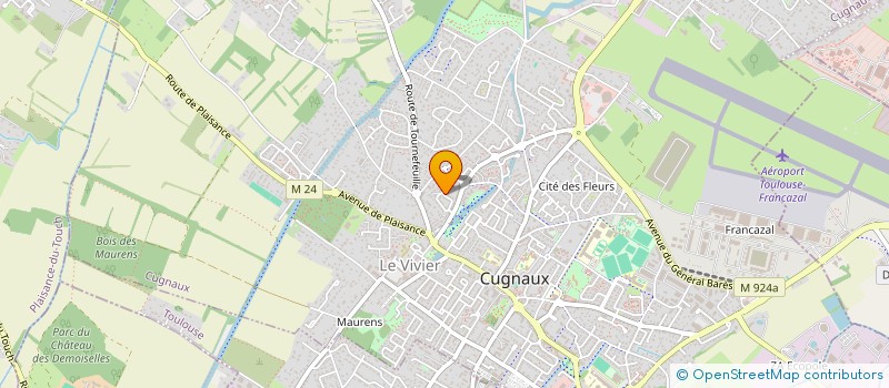 localisation de l'entreprise MONSIEUR ABDALLAH BENAISSA  CUGNAUX