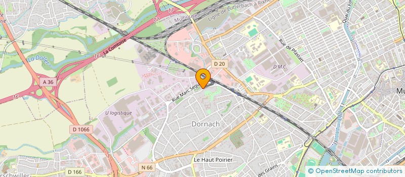 localisation de l'entreprise MONSIEUR ABDALLAH BERRAIDA GOURARI  MULHOUSE