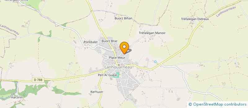 localisation de l'entreprise MONSIEUR ABDALLAH BOUMATI  LANHOUARNEAU