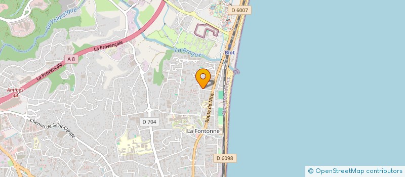 localisation de l'entreprise MONSIEUR ABDALLAH BOURGINI à ANTIBES
