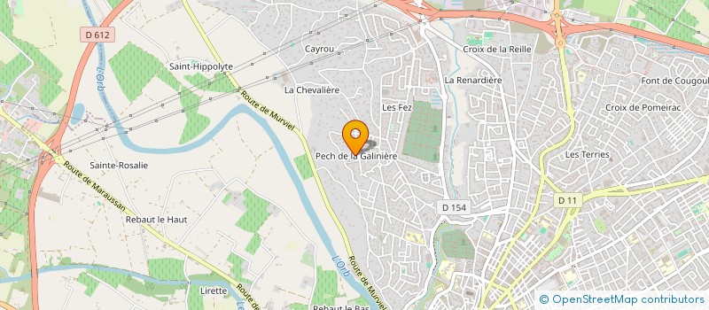 localisation de l'entreprise MONSIEUR ABDALLAH CHAKER  BEZIERS