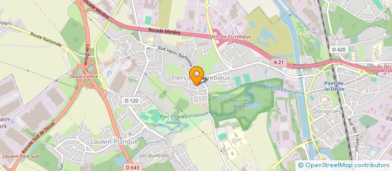 localisation de l'entreprise MONSIEUR ABDALLAH CHAREF  FLERS-EN-ESCREBIEUX