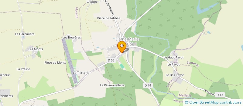 localisation de l'entreprise MONSIEUR ABDALLAH DA VEIGA  DAME-MARIE-LES-BOIS