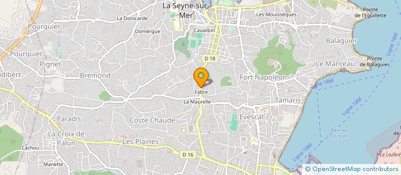 localisation de l'entreprise MONSIEUR ABDALLAH DJEBARA  LA SEYNE-SUR-MER