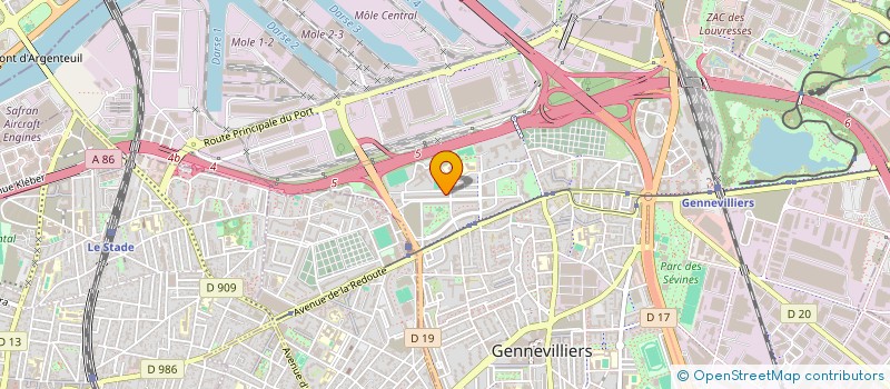 localisation de l'entreprise MONSIEUR ABDALLAH EL MESSAOUDI à GENNEVILLIERS