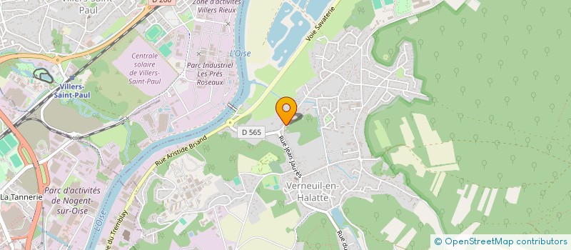 localisation de l'entreprise MONSIEUR ABDALLAH HADDOUCHI  VERNEUIL-EN-HALATTE