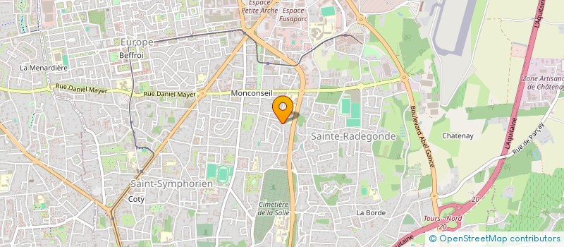 localisation de l'entreprise MONSIEUR ABDALLAH HAOULI  TOURS