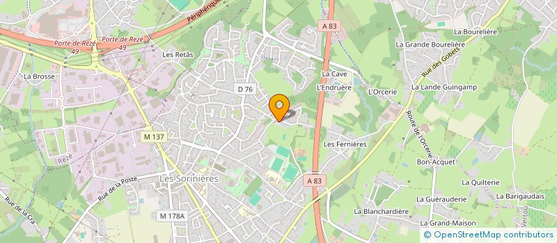 localisation de l'entreprise MONSIEUR ABDALLAH ISHAQ ZAKARIA  LES SORINIERES