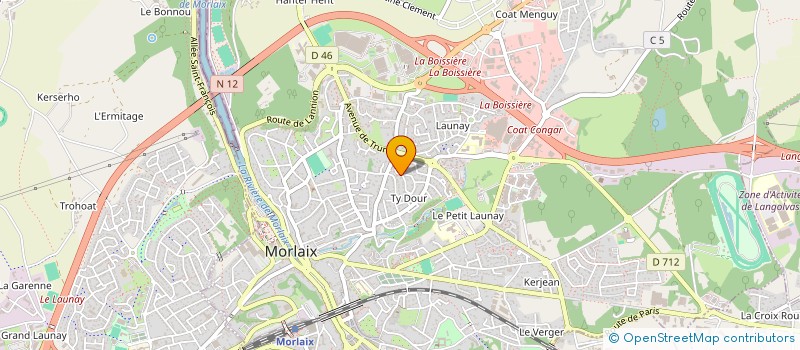 localisation de l'entreprise MONSIEUR ABDALLAH KAMEL  MORLAIX