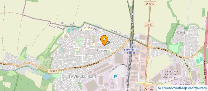 localisation de l'entreprise MONSIEUR ABDALLAH KEBIR  FOSSES