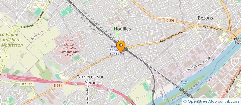 localisation de l'entreprise MONSIEUR ABDALLAH MANAF  HOUILLES