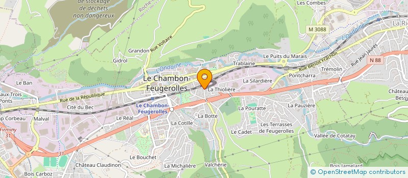 localisation de l'entreprise MONSIEUR ABDALLAH MANSOUR à LE CHAMBON-FEUGEROLLES