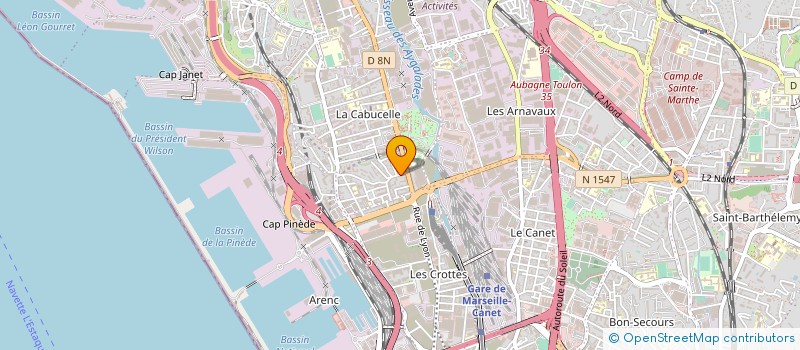 localisation de l'entreprise MONSIEUR ABDALLAH MELLOULT à MARSEILLE