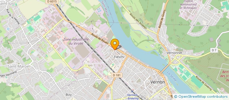 localisation de l'entreprise MONSIEUR ABDALLAH MILOUD HOCINE  VERNON