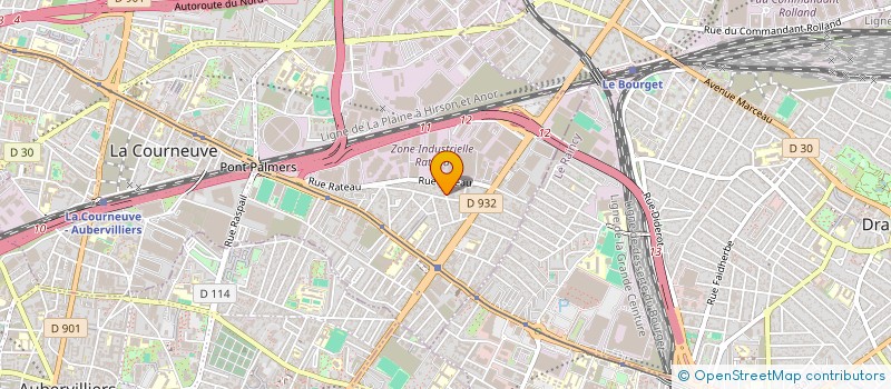 localisation de l'entreprise MONSIEUR ABDALLAH MOUJAHED à LA COURNEUVE