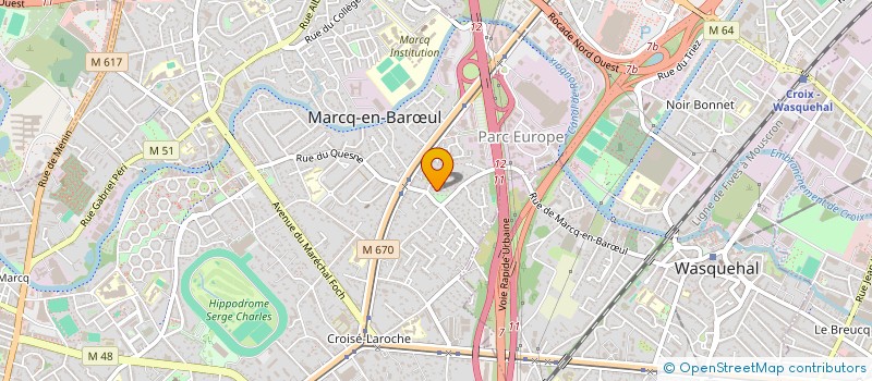 localisation de l'entreprise MONSIEUR ABDALLAH MOUSSA à MARCQ-EN-BARŒUL