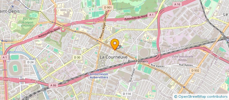 localisation de l'entreprise MONSIEUR ABDALLAH NEMER à LA COURNEUVE