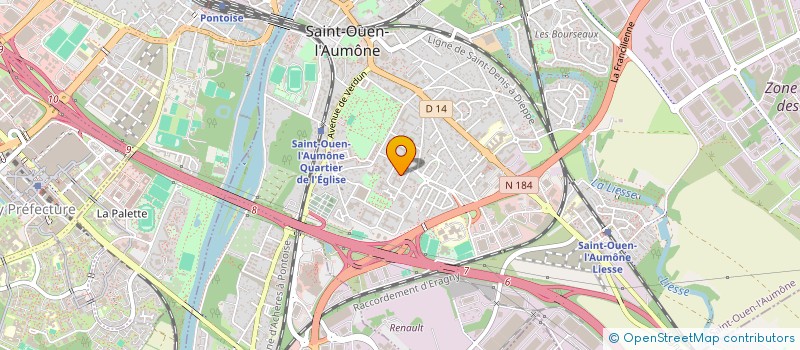 localisation de l'entreprise MONSIEUR ABDALLAH NILA  SAINT-OUEN-L'AUMONE