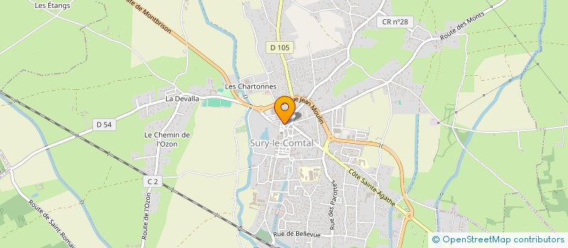 localisation de l'entreprise MONSIEUR ABDALLAH OUSTANI  SURY-LE-COMTAL