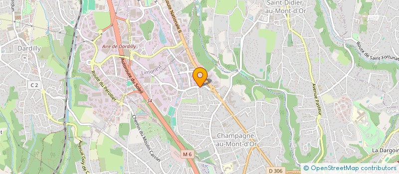 localisation de l'entreprise MONSIEUR ABDALLAH SABER  CHAMPAGNE-AU-MONT-D'OR