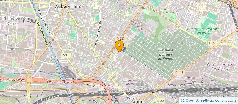 localisation de l'entreprise MONSIEUR ABDALLAH SI MOUSSA  PANTIN