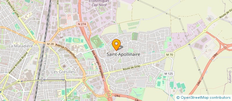 localisation de l'entreprise MONSIEUR ABDALLAH VALSAN à SAINT-APOLLINAIRE