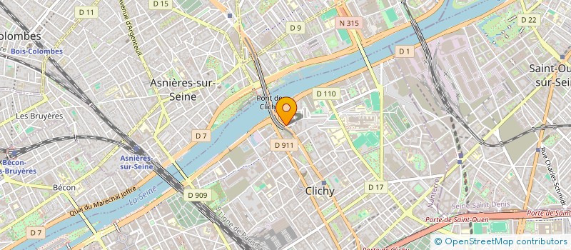 localisation de l'entreprise MONSIEUR ABDEISALAM TLILI à CLICHY