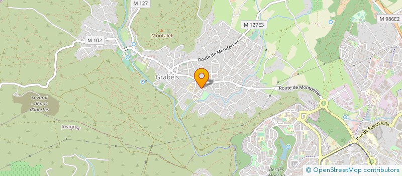 localisation de l'entreprise MONSIEUR ABDEL-AZIZ FADONOUGBO  GRABELS