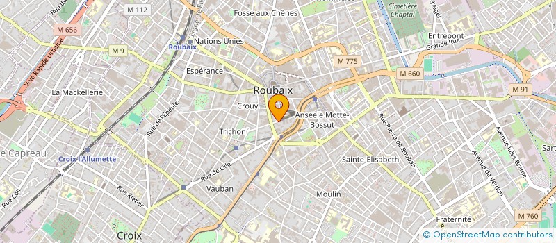 localisation de l'entreprise MONSIEUR ABDEL-AZIZ KEZAI  ROUBAIX