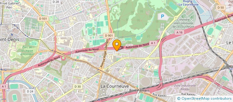 localisation de l'entreprise MONSIEUR ABDEL AZIZ KONE SAVADOGO à LA COURNEUVE