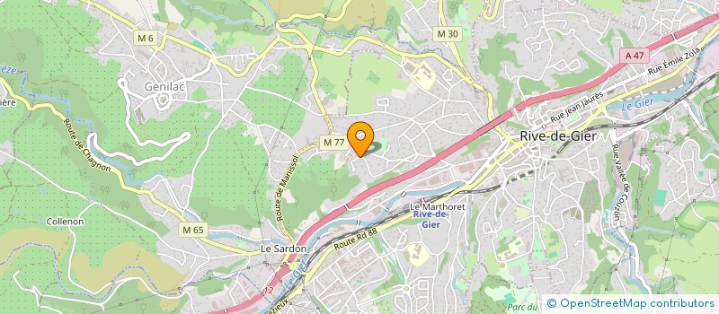 localisation de l'entreprise MONSIEUR ABDEL BAROUDI  RIVE-DE-GIER