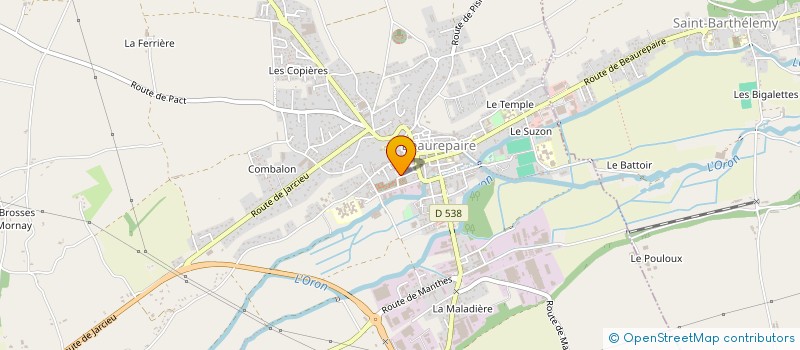 localisation de l'entreprise MONSIEUR ABDEL-BASSAT BENHAMMOU  BEAUREPAIRE