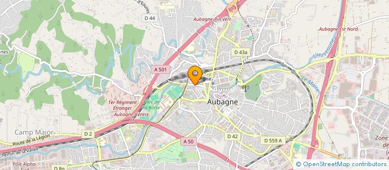 localisation de l'entreprise MONSIEUR ABDEL BELAKREDAR  AUBAGNE