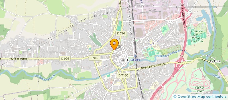 localisation de l'entreprise MONSIEUR ABDEL BEN BRAHIM à ISSOIRE