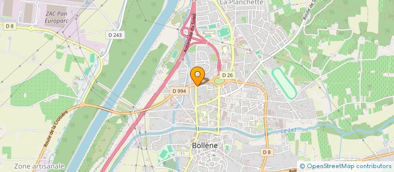 localisation de l'entreprise MONSIEUR ABDEL BENSLIMANE  BOLLENE