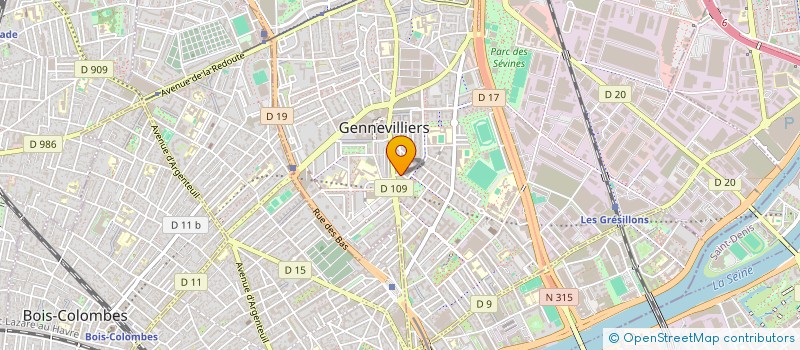 localisation de l'entreprise MONSIEUR ABDEL BRAHIMI à GENNEVILLIERS